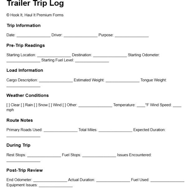 Complete Trailer Management Form Bundle - Image 5